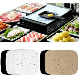 7.5 8 9 inch Air Fryer Perforated Bamboo Steamer Paper Parchment Liner Kitchen Tool Parchment Paper for Steaming Basket