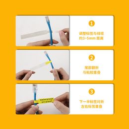 Paper Niimbot D11 Label Printer Paper Cable White Label Sticker D110 Paper Sticker Roll Waterproof Thermal Label Tape Flexible Cable