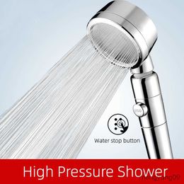 Bathroom Shower Heads Pressurized Shower Head for bathroom 360 Rotating Bathroom Accessories High Pressure Water Saving Rainfall Shower Head R230627