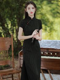 Ethnic Clothing Chinese Qipao Traditional Asian Dress Cheongsam China Modern Women's Style Clothes Evening Suknje Oriental Velour