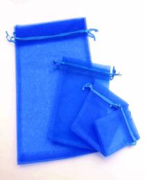 Royal Blue Organza Jewellery Gift Pouches Pouch Bags For Wedding Favours