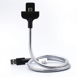 Sindvor Lazy Flexible USB Cable Stand Data Cable Car Charger Holder For iPhone 6 7 Plus 8 X 11 Samsung Sony Type C Android Phone