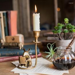 Candle Holders Copper Handmade Centrepieces Holder Pillar Vintage Luxury Romantic Candles Table Pe De Vela Tealight Decor