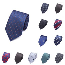 Bow Ties 31 Colors Mans Tie Formal Dress Striped Neck 1200 Needle Jacquard Wedding Party The Man Groom Gifts