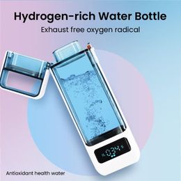 Shavers Hydrogen Generator Water Cup Philtre Ioniser Maker Hydrogenrich Water Portable Super Antioxidants Orp Hydrogen Bottle 300ml