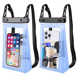 Outdoor Bags HAISSKY Stereoscopic Waterproof Phone Bag Universal Beach Swmming Storage Pouch Touch Screen Dry With Adjustable Lanyard 230626