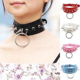 Choker Fashion Unbreakable Stylish Punk Gothic Wide Studded Spike Neck Strap Collar