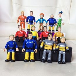 Anime Manga Original 1pcs joint movable Fireman sam Action PVC Toys for kids 230626