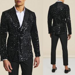 Shiny Sequin 2-Piece mens sequin suit for Weddings, Formal Events, and Parties - Tailored to Perfection