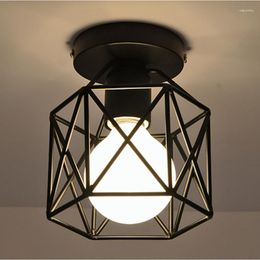 Ceiling Lights Nordic Aisle Light Bedroom Corridor Balcony Porch Creative Indoor Living Room Lighting Lamps Black