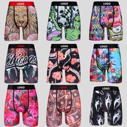 Sexy Cotton Underpant Men Boxers Briefs Breathable Underwear Shorts Pants With Bags Branded Male