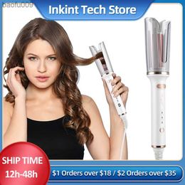 CkeyiN 25mm Automatic Hair Curler Stick Electric Ceramic Curler Fast Heating Rotating Magic Curling Iron Hair Care Styling Tools L230520