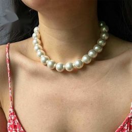 Beaded Necklaces Elegant Classic Jewelry 8 16mm Large Shell Pearl Necklace for Women 40 135cm Length 230613