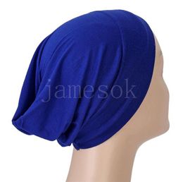 Design modal turbante underscarf atacado liso lenço interno gorros pulôver chapéu df084