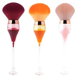 Makeup Brushes Lamjad 1 Piece Powder Red Wine Cup Shape Precision Liquid Tapered Buffing Sculpting Angled Tools