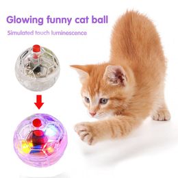1pcs Interactive Cat Ball Toy Flash Paranormal Equipment Ghost Toy Up Motion Balls Toy Light Pet Pet Flash Hunting Motion