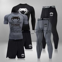 Men's Tracksuits Quick Dry Men's Training Sportswear Set Gym Fitness Compression Sport Suit Jogging Tight Sports Wear Clothes 4XL Oversized Male x0627