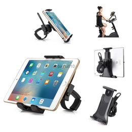 Homhu Bike Bicycle Tablet Stand Support Holder Universal 4-11 Inch Indoor Gym Treadmill Handlebar For iPad Pro Air iPhone Xiaomi L230619