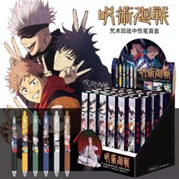 1Pc 2023 Anime Jujutsu Kaisen Gel Pen Study Stationery Toys Gift 0.5mm Black Writing