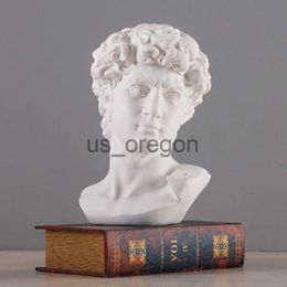 Decorative Objects Figurines 15CM David Head Bust Statue Mini Europe Michelangelo Home Decoration Resin Art Craft Sculpture Sketch Practise Gift Home Decor