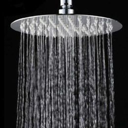 Bathroom Shower Heads Inch Square Round Stainless Rainfall Shower Heads Ultra Thin Waterfall Shower Head Rain Ultra-thin Rainfall Shower R230627