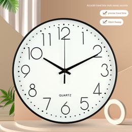 Wall Clocks Nordic Wall Clock 8 Inch Dinning Restaurant Cafe Decorative Wall Clock Clear Face Silent Non-Ticking Living Room Decoration 230626