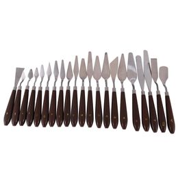 Sets High Quality 21 Pcs of Oil Painting Knifes Set Oil Painting Scraper Stainless Steel Palette Knife Painting Tools Art Supplies