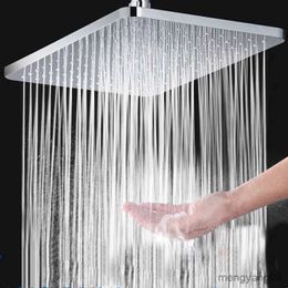 Bathroom Shower Heads Bathroom Stainless Removable Shower Nozzle Shower Top Spray Large Water Outlet Shower Universal Pressurised Shower Head R230627