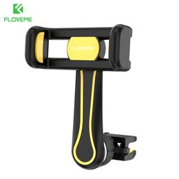 FLOVEME Car Phone Holder for iPhone 12 13 Pro 360° Rotatable GPS Navigation Bracket Car Air Vent Smartphone Stand for Xiaomi 12