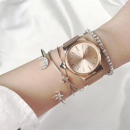 Bangle Punk Retro Simple Moon Star Heart Crystal Bracelet Charm Cuff Party Jewellery Accessories For Women Girls