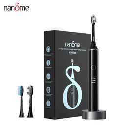 Toothbrush Nandme NX9000 Electric Ultrasonic IPX7 Waterproof Smart LCD display Inductive charging Deep Cleaning Tooth Brush 230627