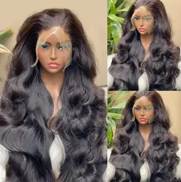 HD Transparent 13x4 13x6 Body Wave Lace Front Wig Pre Plucked Brazilian Remy Wet And Wavy Glueless Lace Closurre Human Hair Wigs