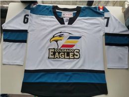 College Hockey Wears Physical photos Colorado Eagles 67 Keaton Middleton WHITE Men Youth Women Vintage High School Size S-5XL or any name and number jersey