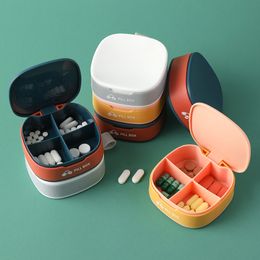 Bulk Lebensmittellager versiegelte Lagerung mit Abdeckpille Box Tragbarer Spender Kunststofflagerbox Sieben Tage Mini-Spender Pill Box Tragbarer Pillenbox