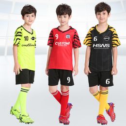 Clothing Sets Custom Kids Football Uniform Youth Boy Blank Football Practice Jerseys High Quality Soccer Uniform Jersey Set For Children 230626