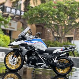 Diecast Model Car Maisto 1 12 R1250 GS Silvardo Alloy Racing Motorcycle Model Simulation Diecast Street Sports Motorcycle Model Kids Toy Gifts 230626