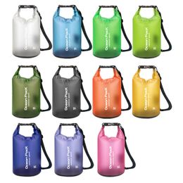 Outdoor Bags 5L10L15L20L Waterproof Dry Bag Pack Sack Swimming Rafting Kayaking River Trekking Floating Sailing Canoing Boating Water 230626