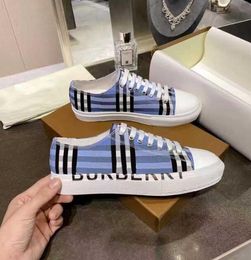 Designer women's shoes sneakers striped luxury men's shoes striped upscale retro canvas shoes casual shoes couple shoes flat lace-up sneakers.