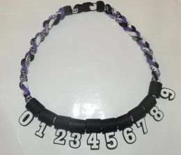 New Custom Silicone Numbers for Sport Tornado Titanium Necklace Baseball Number LL