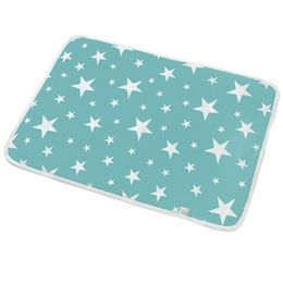 Changing Pads Covers Reusable Baby Waterproof Urine Mat Cotton Breathable Cartoon Pad Washable Mattress Boys Portable Foldable Cover 230626