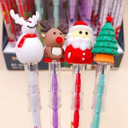 Pencils Santa's Pen Silicone Bullets 2856pcs Box Of Cutfree Drawing Pencil Students Writing Christmas Gifts Stationery School Supplies