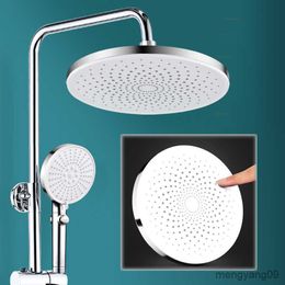 Bathroom Shower Heads Inch Rain Shower Head Replacement Top Spray Luxury High Pressure Rainfall Shower Bathroom Accessories R230627