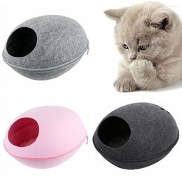 Cat Beds Pet Supplies House With Cushion Scratch Pad Mat Cave Small Dog Bed Kitten Felt