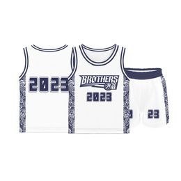 Breathable Quick-Drying Whole Body Custom Basketball Wear Suit Digital Printing Student Children Training Sports Team Uniform Custom Breatha