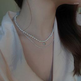 Choker Chokers 2023 Trend Vintage Jewelry For Woman Gift Korean Fashion Heart Pendant Aesthetic Pearl Necklace Beautiful Neck Chains Bloo22