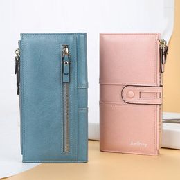 Wallets Women Fashion Long Leather Top Quality Card Holder Classic Female Purse Zipper Brand Wallet For Clutches