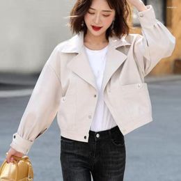 Women's Jackets Autumn Women Casual Jacket Windbreaker Female Long Sleeve All-match Coats Ladies Loose Outwear Bomber Clothes G23