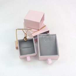 Jewellery Pouches Pink Drawer Paper Box High Quality Jewellery Packing Gift Boxes Necklace Pendant Ring Avaialbe 6X6X4CM 30pcs/Lot