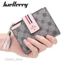 Money Clips 2020 Baellerry Fashion Women Short Design Female Wallet Zipper High Quality Card Holder Beautiful Floral Female Purse PortomoneeHKD230627