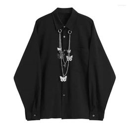 Women's Blouses 2023 Spring Plus Size Women Black Gothic Shirt Loose Casual Long Sleeve Streetwear Vintage Japaneses Harajuku Girl Blouse